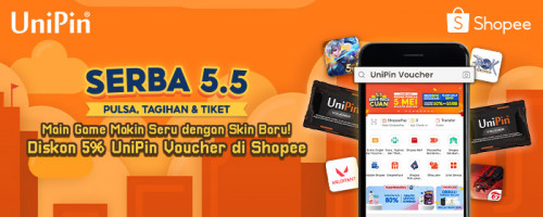 Main Game Makin Seru dengan Skin Baru – Promo Diskon 5% di Serba 5.5 Shopee 2023